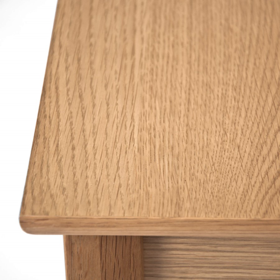 Bentley Designs Alba Hoxton Oak 1 Drawer Bedside Table