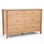 Bentley Designs Alba Hoxton Oak 6 Drawer Wide Chest of Drawers