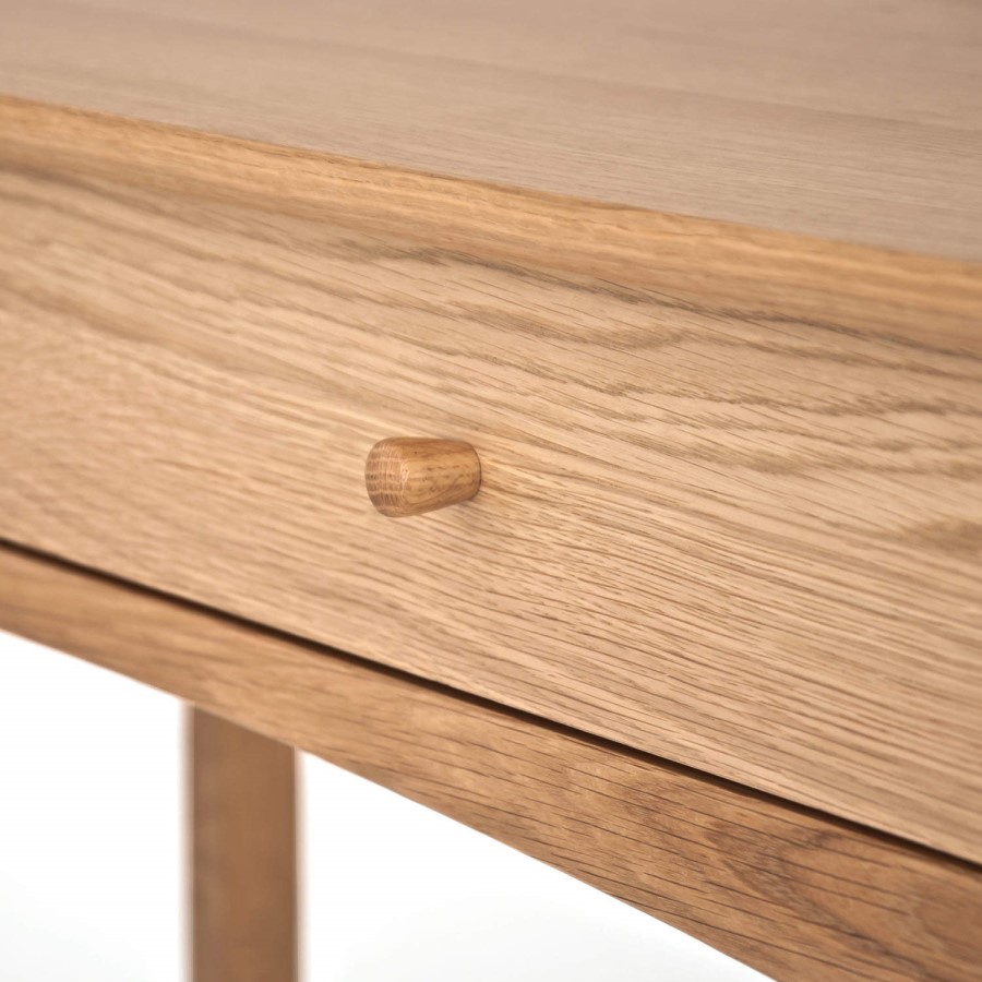 Bentley Designs Alba Hoxton Oak 1 Drawer Bedside Table