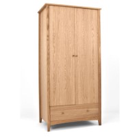 Bentley Designs Alba Hoxton Oak Double Wardrobe 