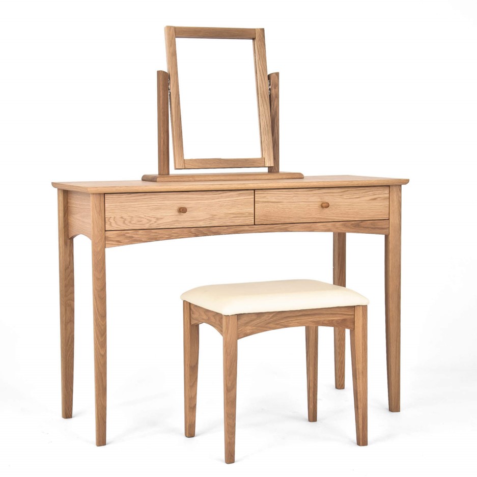 Bentley Designs Alba Hoxton Oak Dressing Table Furniture123