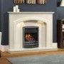 Be Modern Andorra Cream Marble Fireplace Surround with LED Lights - 52 inches