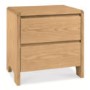 Bentley Designs Capri 2 Drawer Bedside Table In Oak 