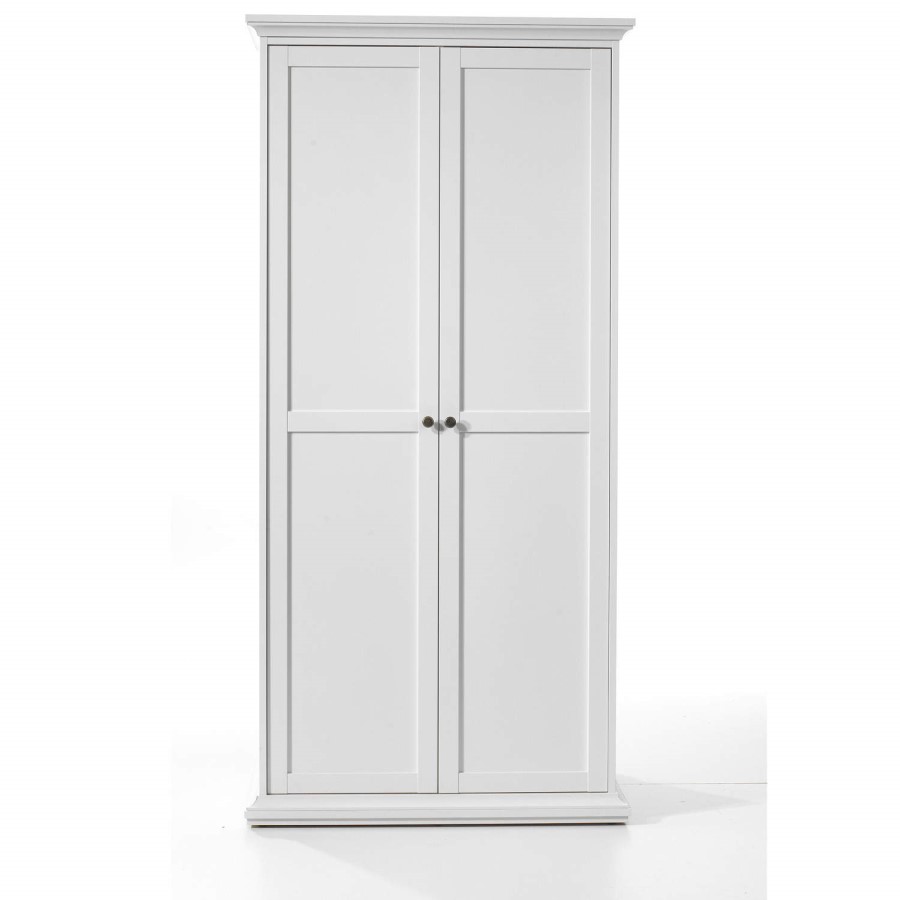 Paris 2 Door Wardrobe in White