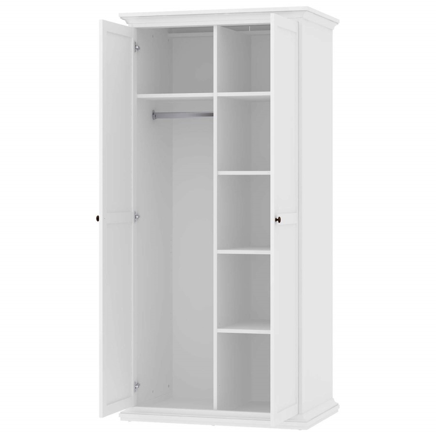 Paris 2 Door Wardrobe in White