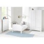 White Cot Bed with 3 Adjustable Heights - East Coast Angelica