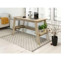 Baylor Sonoma Oak Effect Trestle Desk
