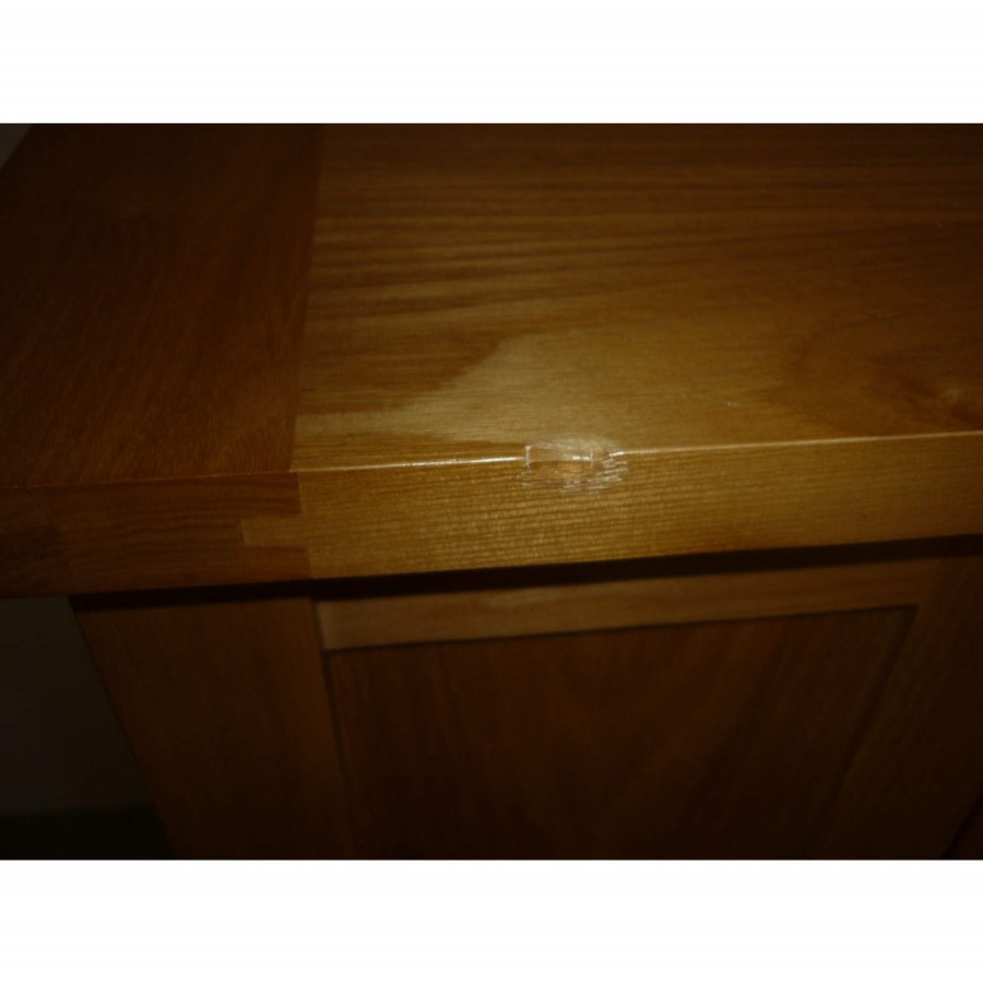 GRADE A2  - Ruddiman Furniture Chesterfield Ash Gull Wing CD Storage Cabinet