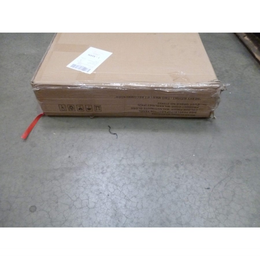 Clearance - Milan High Gloss 2 Door Sliding Wardrobe - Minor Cosmetic Damage