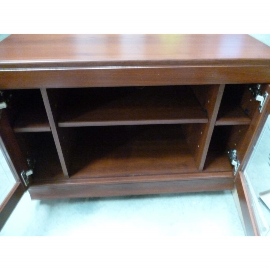 GRADE A4 - Caxton Furniture Lincoln Corner TV Unit in Cherry