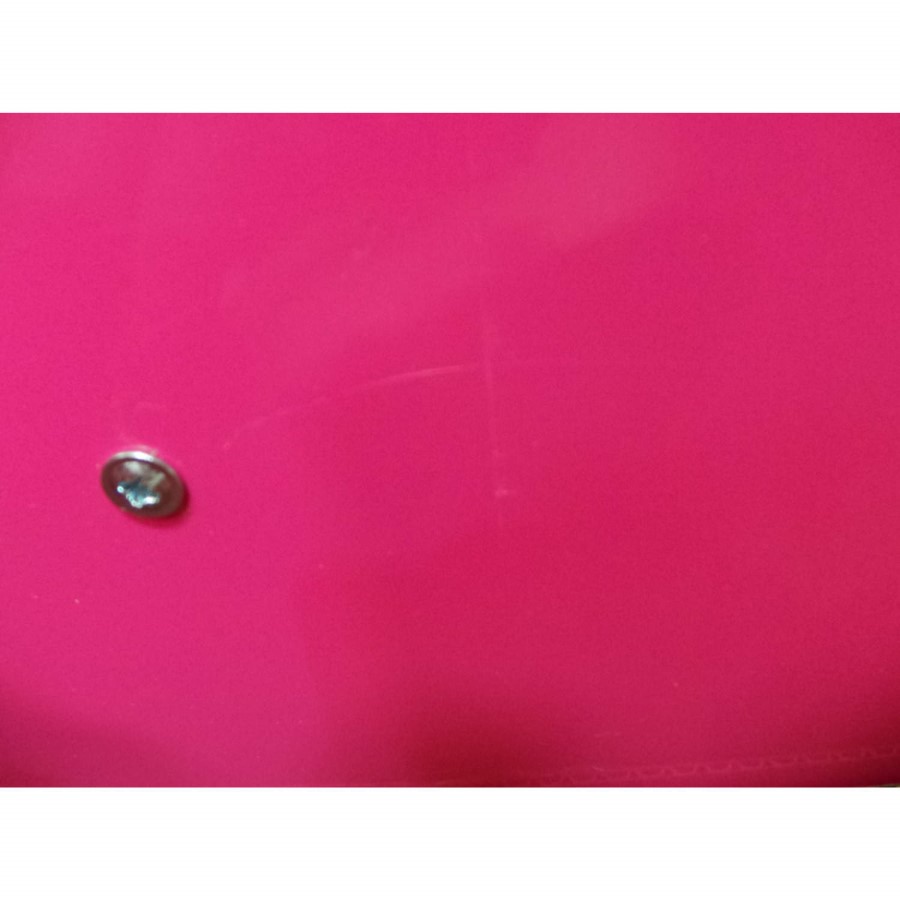 GRADE A2 - Welcome Furniture Hatherley High Gloss 5 Drawer Chest in Black and Pink