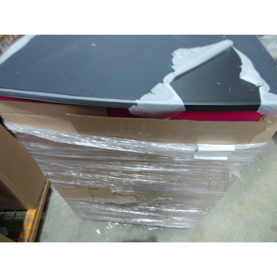 GRADE A3 - Hatherley High Gloss 5 Drawer Chest in Black and Pink