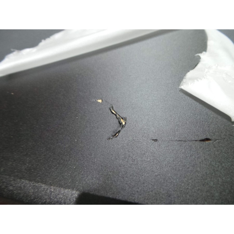 GRADE A3 - Hatherley High Gloss 5 Drawer Chest in Black and Pink