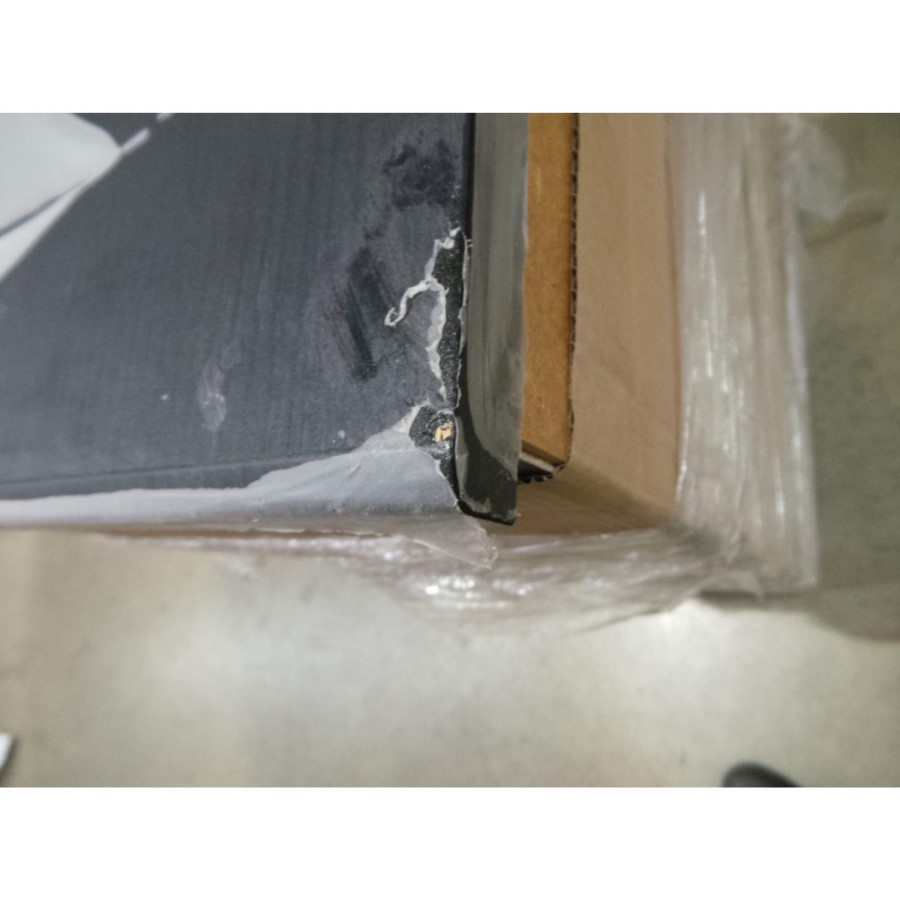 GRADE A3 - Hatherley High Gloss 5 Drawer Chest in Black and Pink