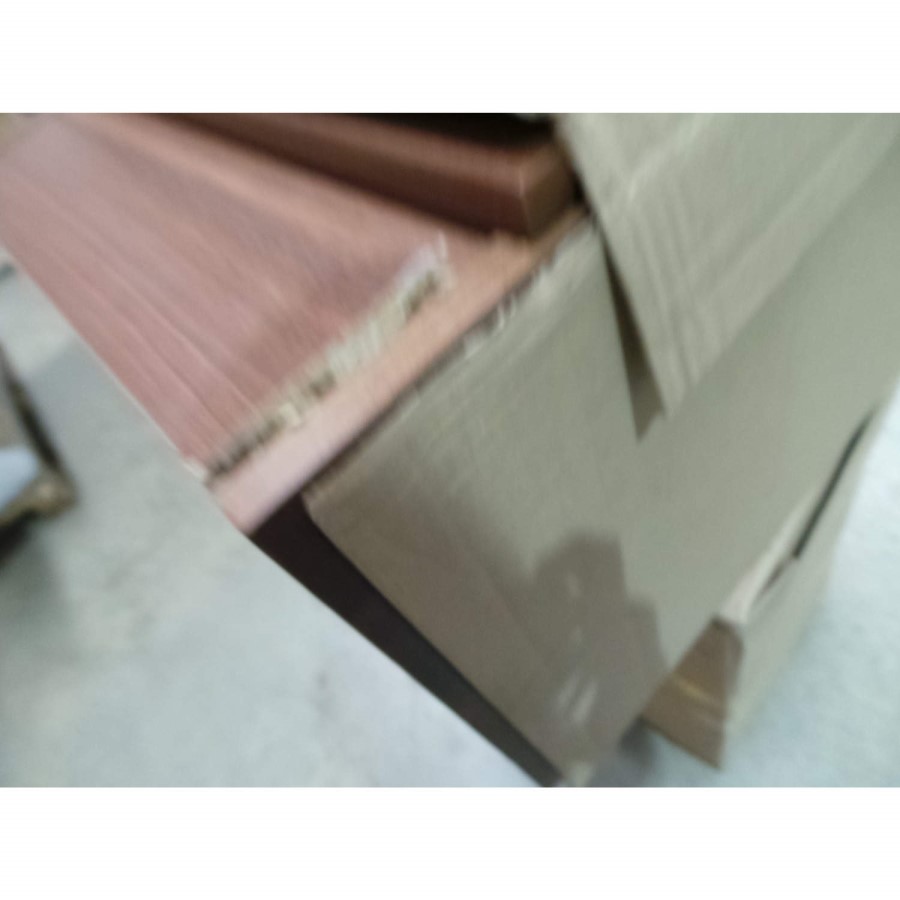GRADE A3 - Welcome Furniture Loxley 3 Drawer Bedside Table in Walnut