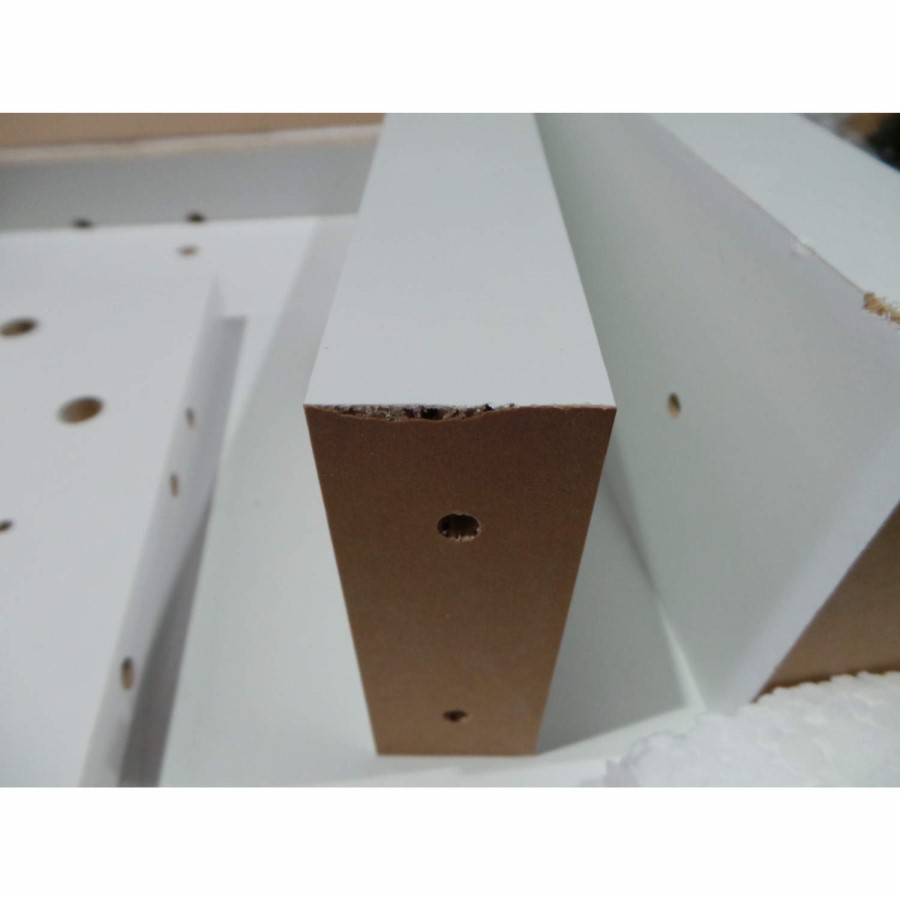 GRADE A3 -  Skylight Vertigo 36 High Gloss White TV Cabinet