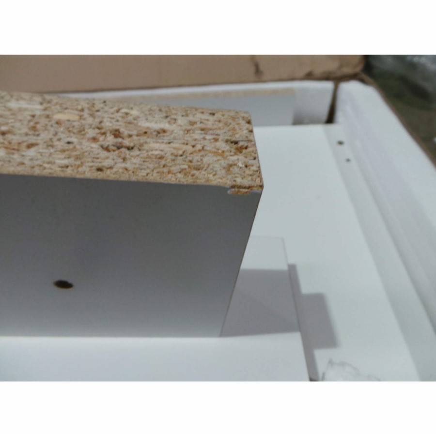 GRADE A3 -  Skylight Vertigo 36 High Gloss White TV Cabinet