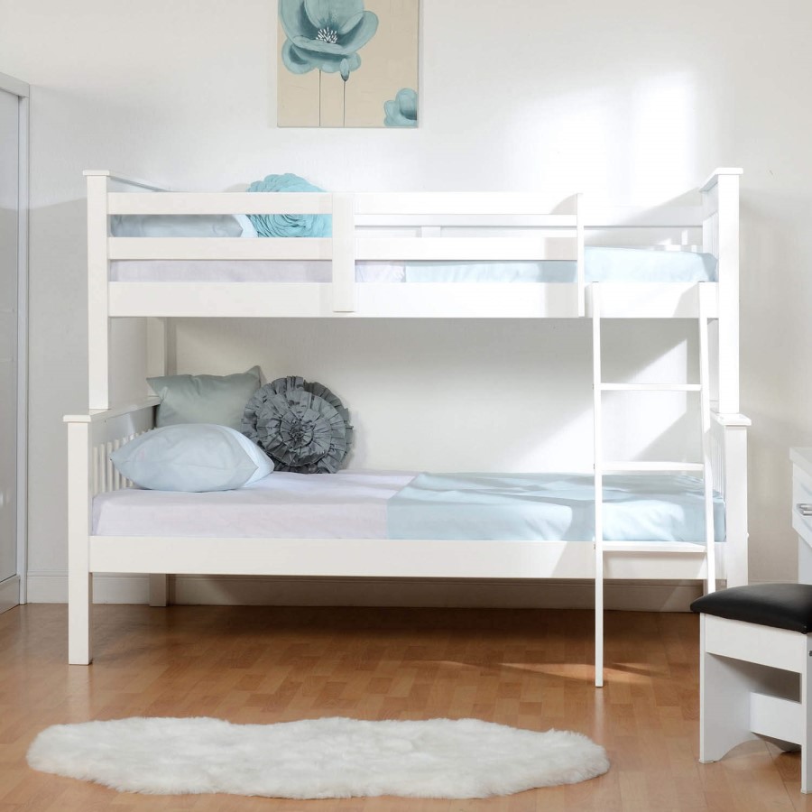 GRADE A1 - Seconique Neptune Triple Sleeper Bunk Bed in White