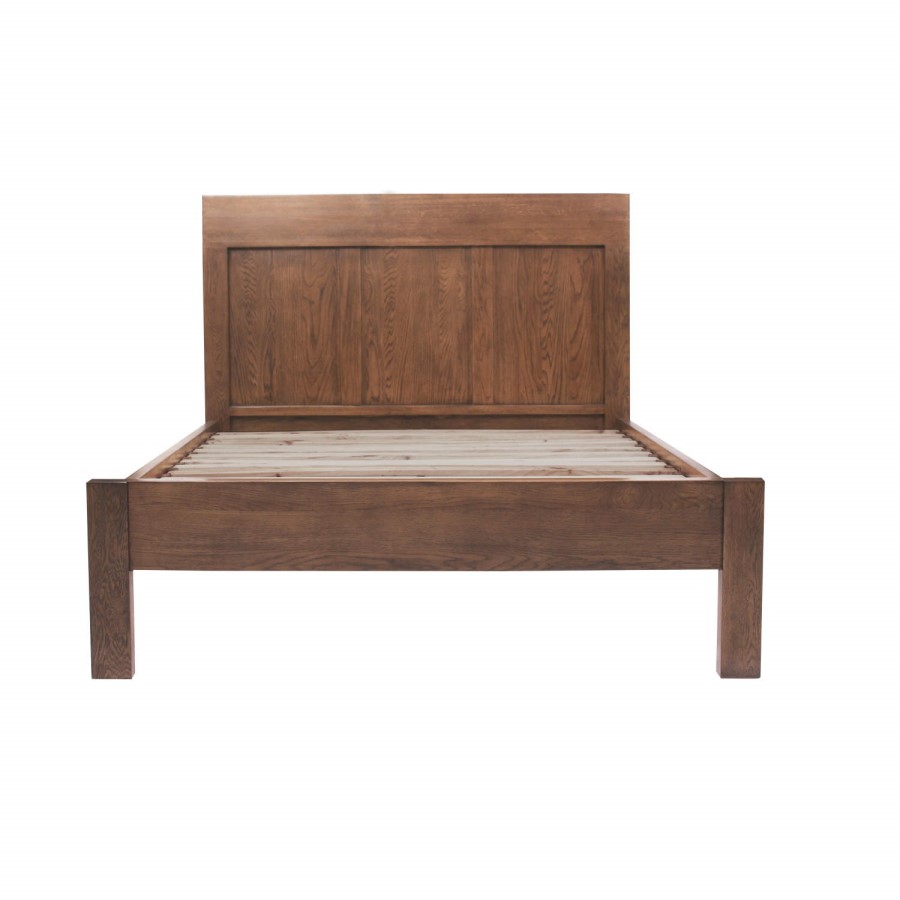 GRADE A2 - Light cosmetic damage - Vineyard Dark Oak Super King Bed Frame 