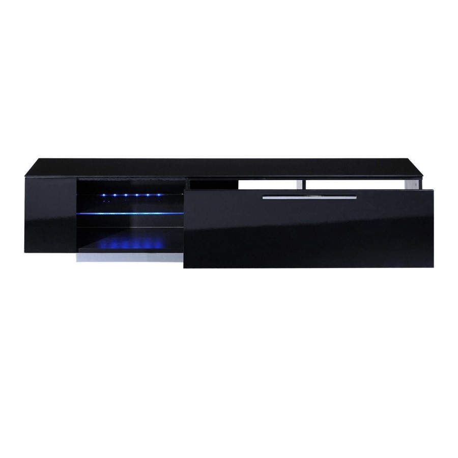 Skylight Vertigo 38 High Gloss Black TV Cabinet