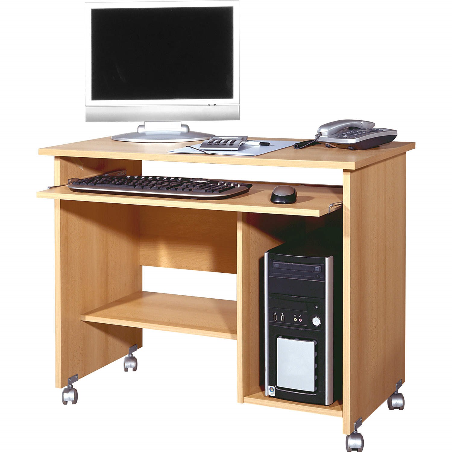 GRADE A1 - Germania Decor Computer Table In Beech - As New - Furniture123