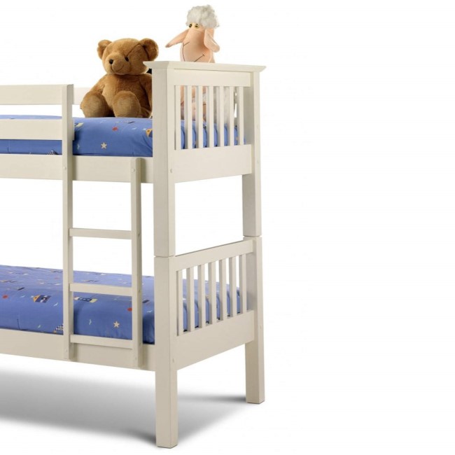 Julian Bowen Barcelona Bunk Bed in Stone White