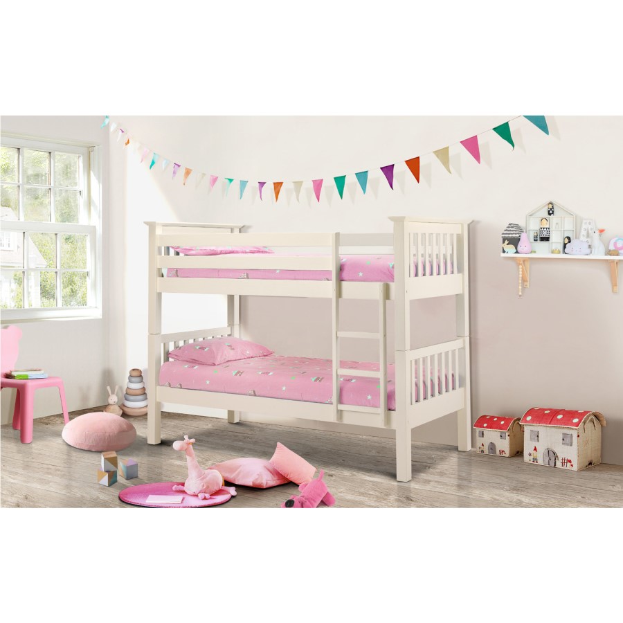 GRADE A2 - Julian Bowen White Bunk Bed 