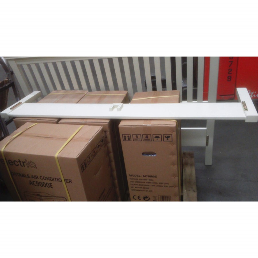GRADE A2 - Savannah Solid Wood Kingsize Bed Frame in Ivory