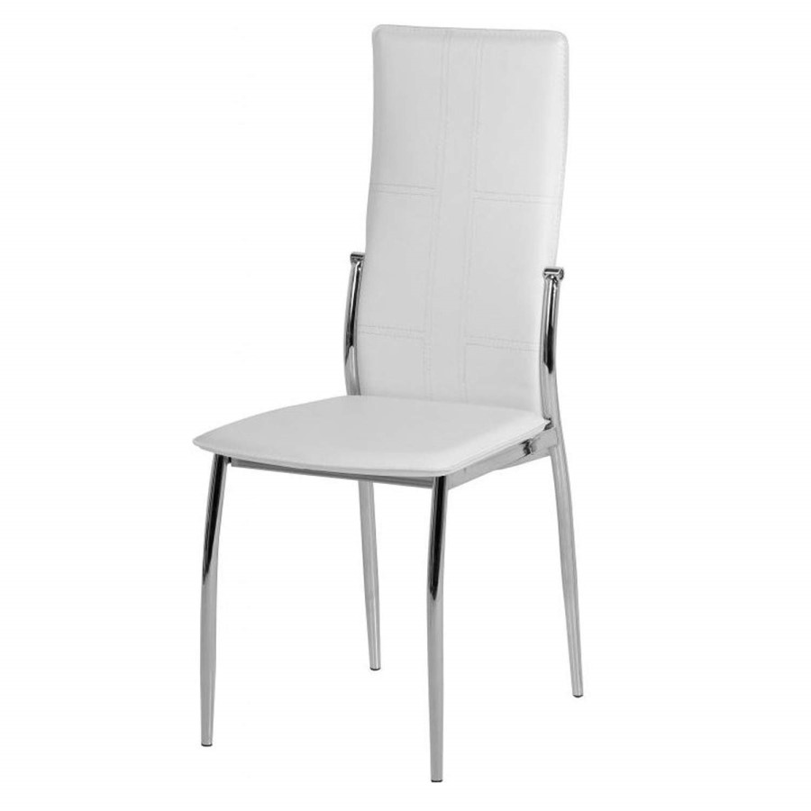 Seconique Pair of Berkley White Dining Chairs