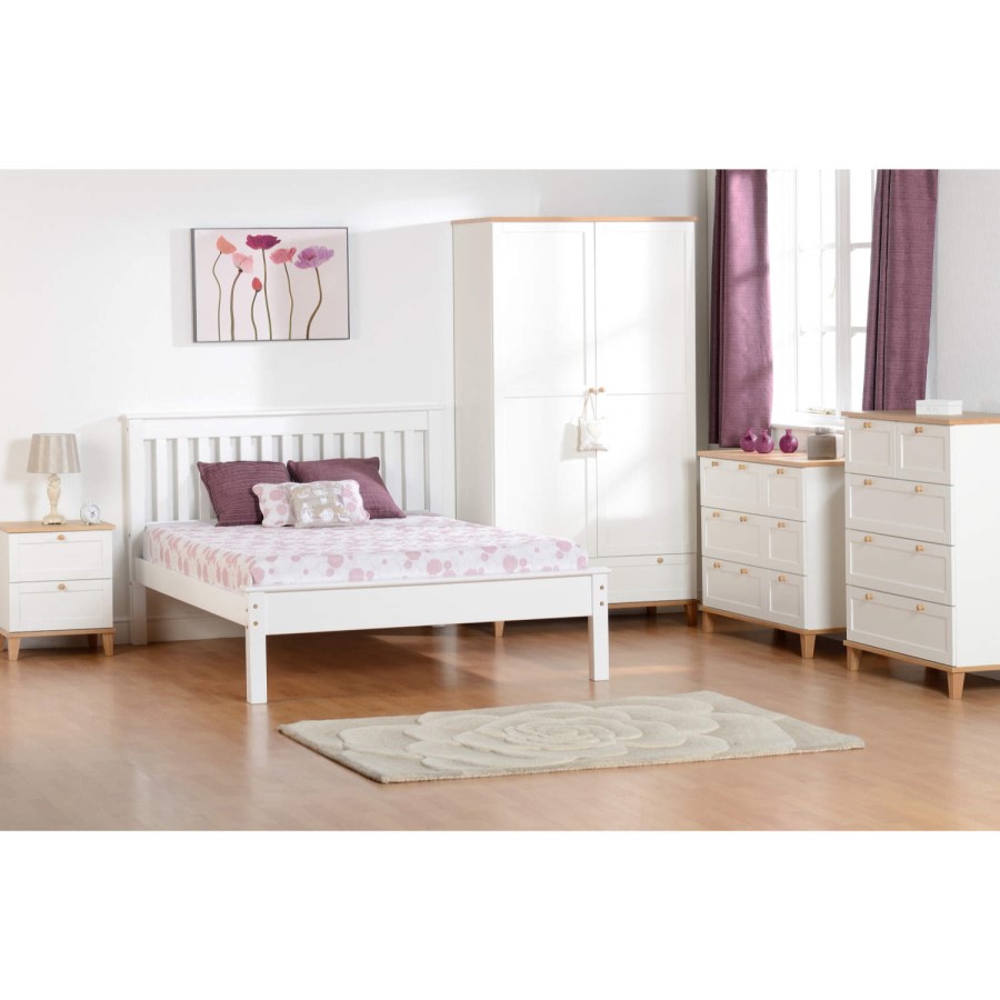 GRADE A2 - Seconique Arcadia Ash 2 Door 1 Drawer Wardrobe