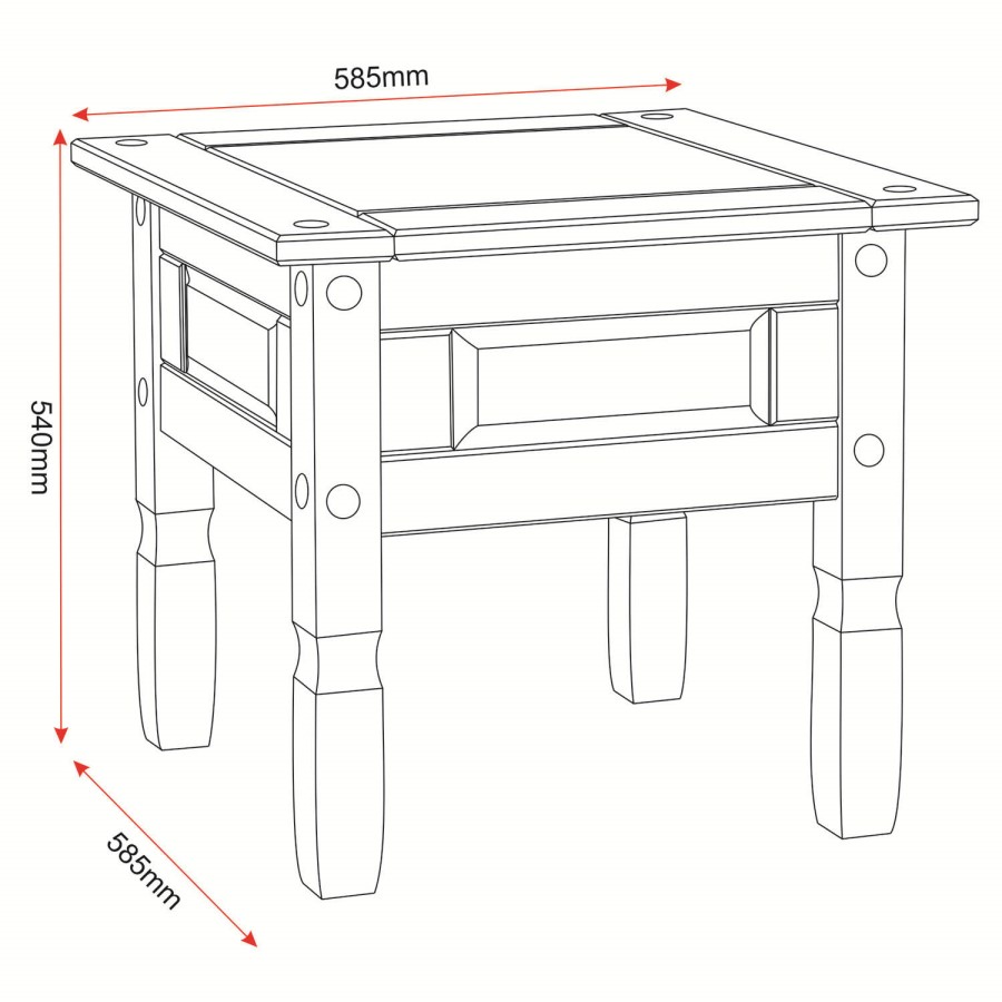 GRADE A1 - Seconique Pair of Original Corona Pine Lamp Tables