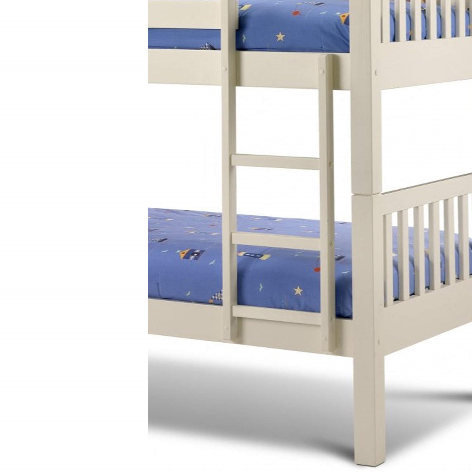 GRADE A1 Julian Bowen Barcelona Bunk Bed in Stone White Furniture123