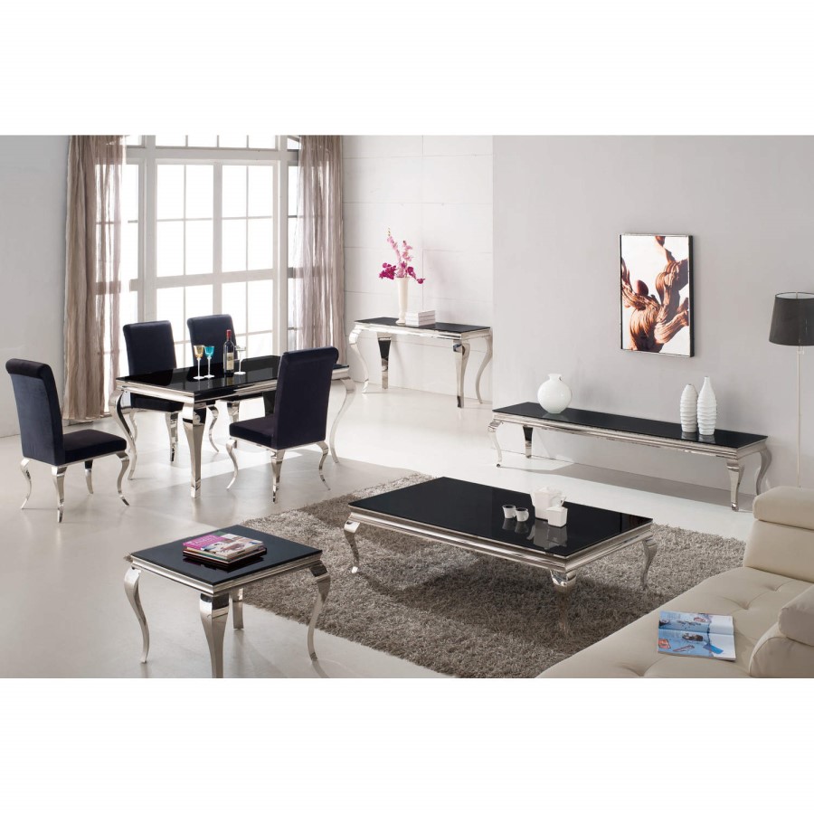 GRADE A1 - Wilkinson Furniture Louis Console Table in Black