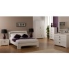 World Furniture Bari High Gloss White Kingsize Bed 