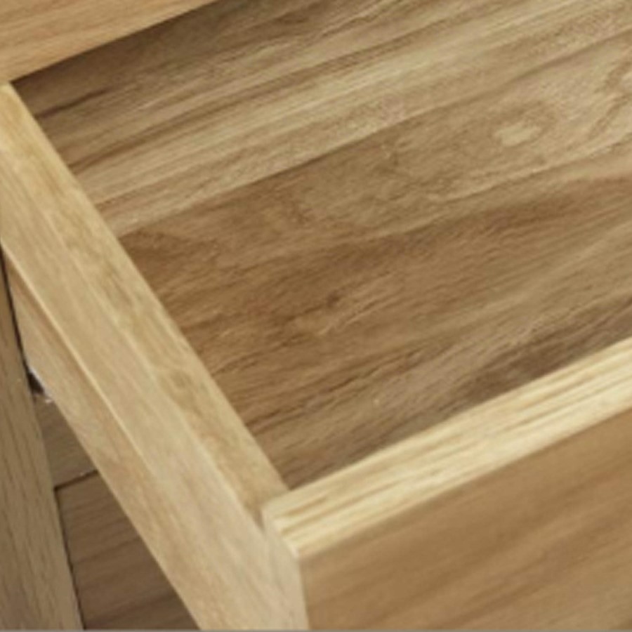 GRADE A3 - Heritage Furniture UK Laguna Oak 3 Drawer Bedside Chest