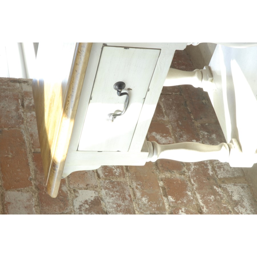 GRADE A1 - Shabby Chic 1 Draw Bedside in White