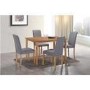 GRADE A1 - New Haven Pair of Chairs in Grey Fabric