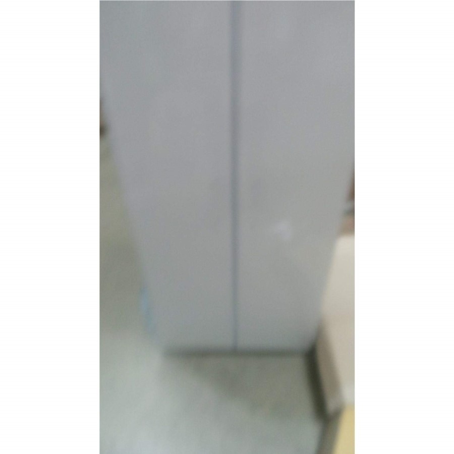GRADE A2 - One Call Furniture Kiddi Blue 2 Door Wardrobe White Melamine and Blue Edging