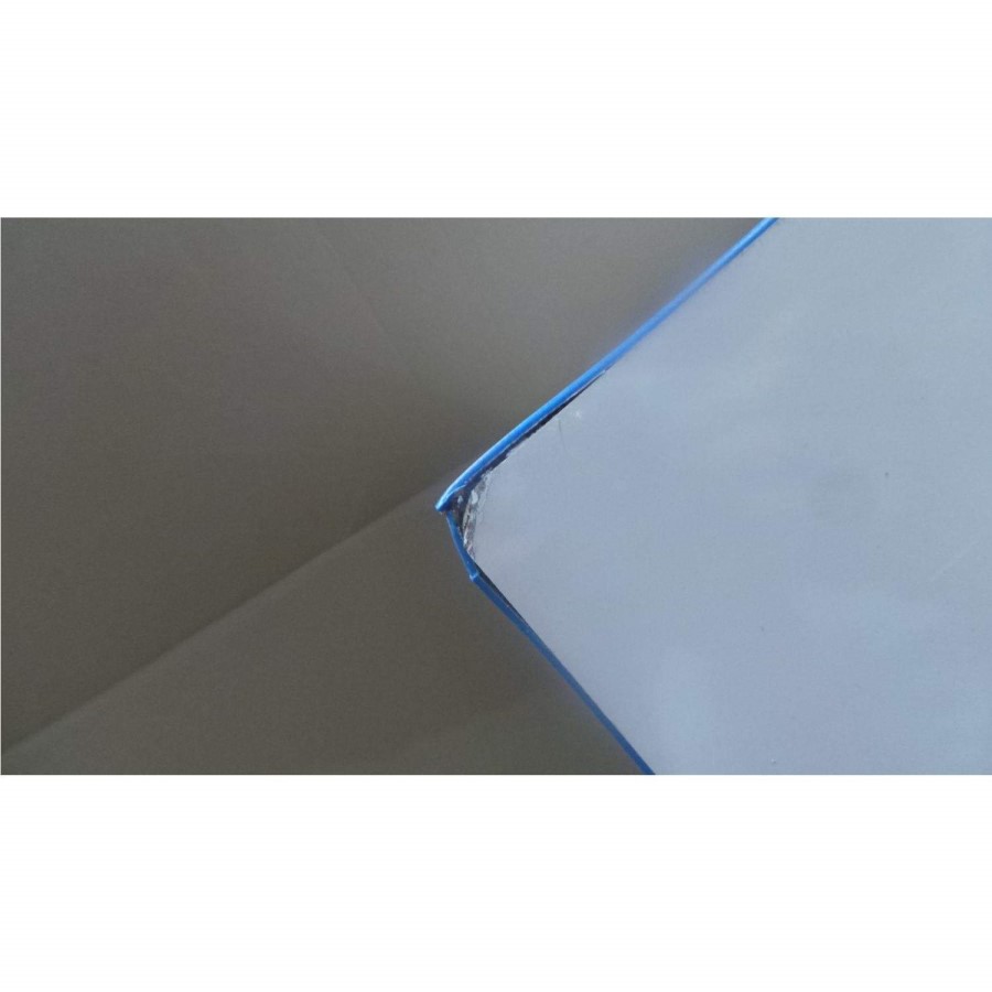 GRADE A2 - One Call Furniture Kiddi Blue 2 Door Wardrobe White Melamine and Blue Edging