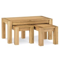 Bentley Designs Lyon Oak Nest of Coffee Tables