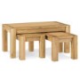 Bentley Designs Lyon Oak Nest of Coffee Tables