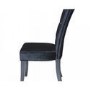 GRADE A1 - LPD Radiance Pair of Black Velvet Dining Chairs with Diamante Detail