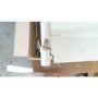 GRADE A3 - Charleston 2 Door 1 Drawer Wardrobe in Stone White and Oak