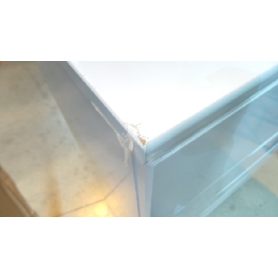 GRADE A2 - One Call Furniture Alpine 5 Drawer Chest in White High Gloss