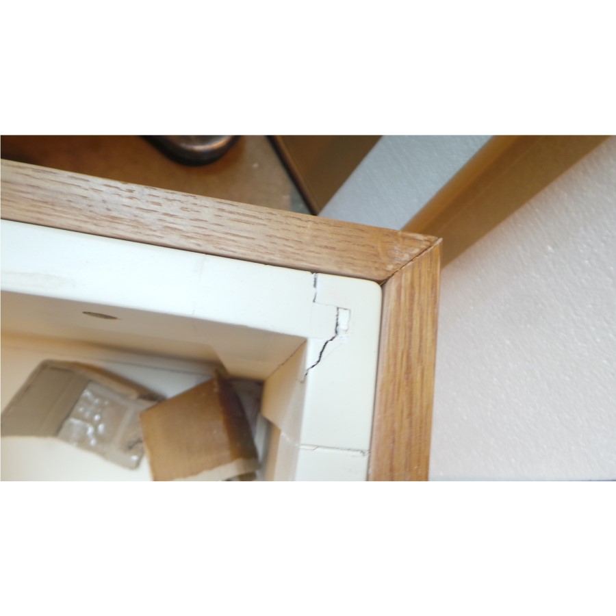 GRADE A3 - Charleston Blanket Box in Cream and Oak