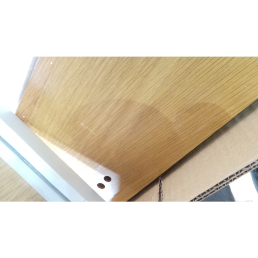 GRADE A2 - Loire Grey and Oak Dressing Table Mirror