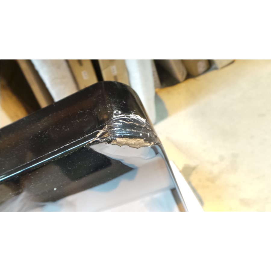 GRADE A3 - Tiffany Black High Gloss Rectangular Coffee Table with LED Lighting