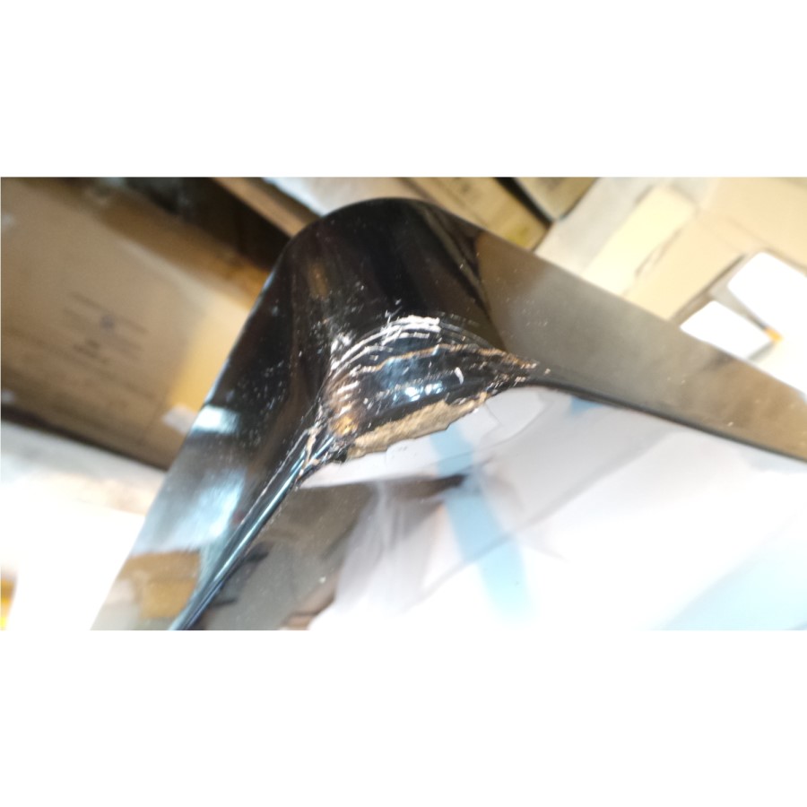 GRADE A3 - Tiffany Black High Gloss Rectangular Coffee Table with LED Lighting