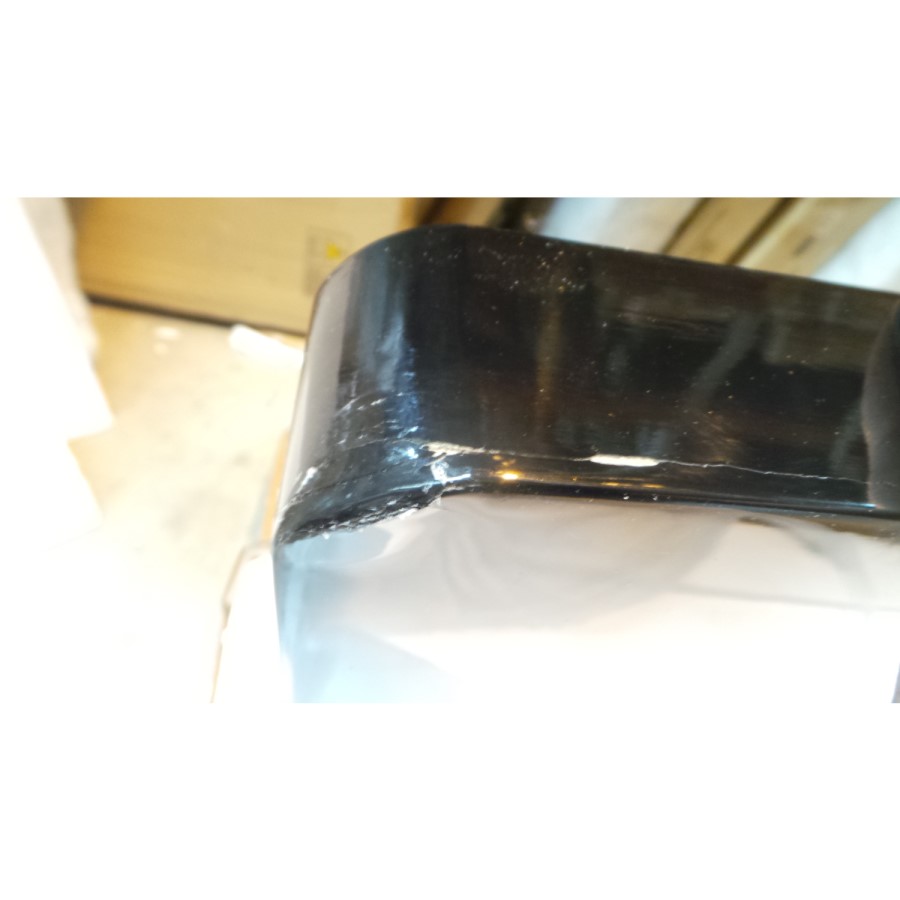 GRADE A3 - Tiffany Black High Gloss Rectangular Coffee Table with LED Lighting