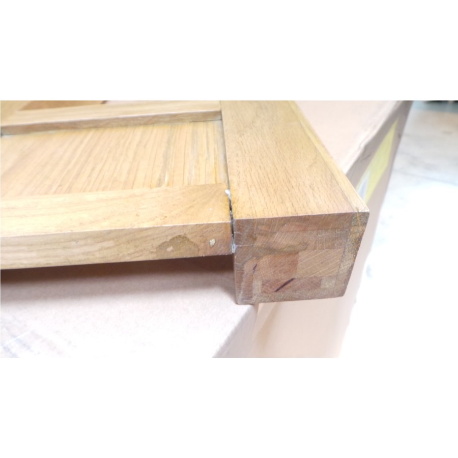 GRADE A2 - Rustic Saxon Solid Oak Console Table